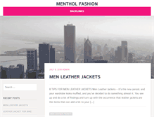 Tablet Screenshot of mentholfashion.com